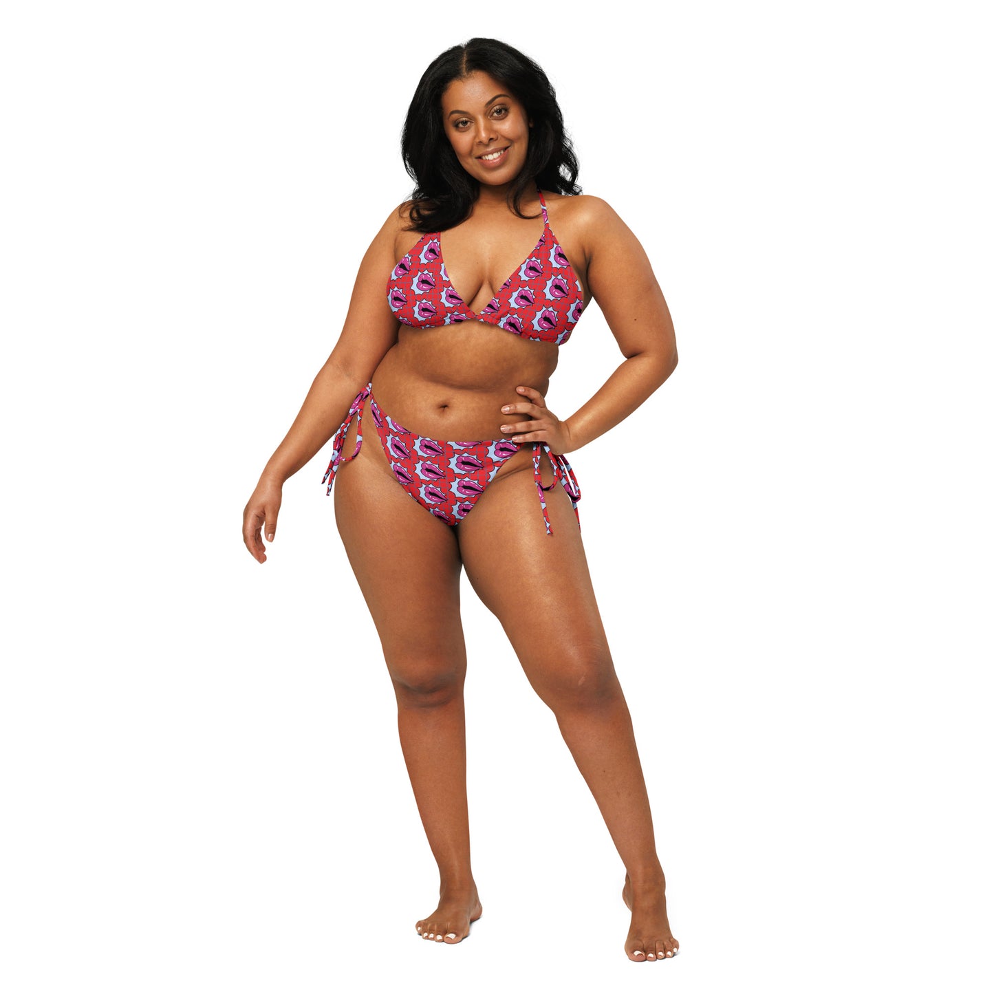Summer-lip string bikini